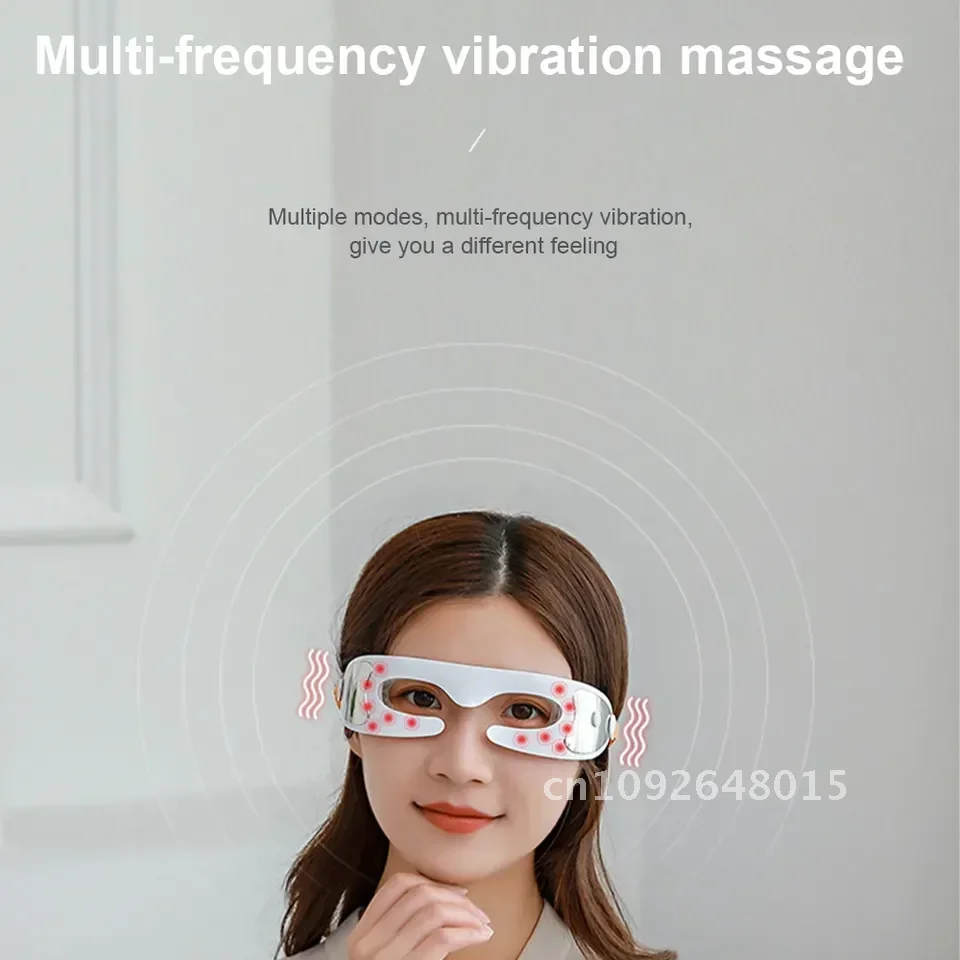 Elektrische Anti Massager Oogrimpel Oogmassage Anti Aging Eye Eye Hot Device Oplaadbare LED Schoonheidsmassage Massage Care Tool