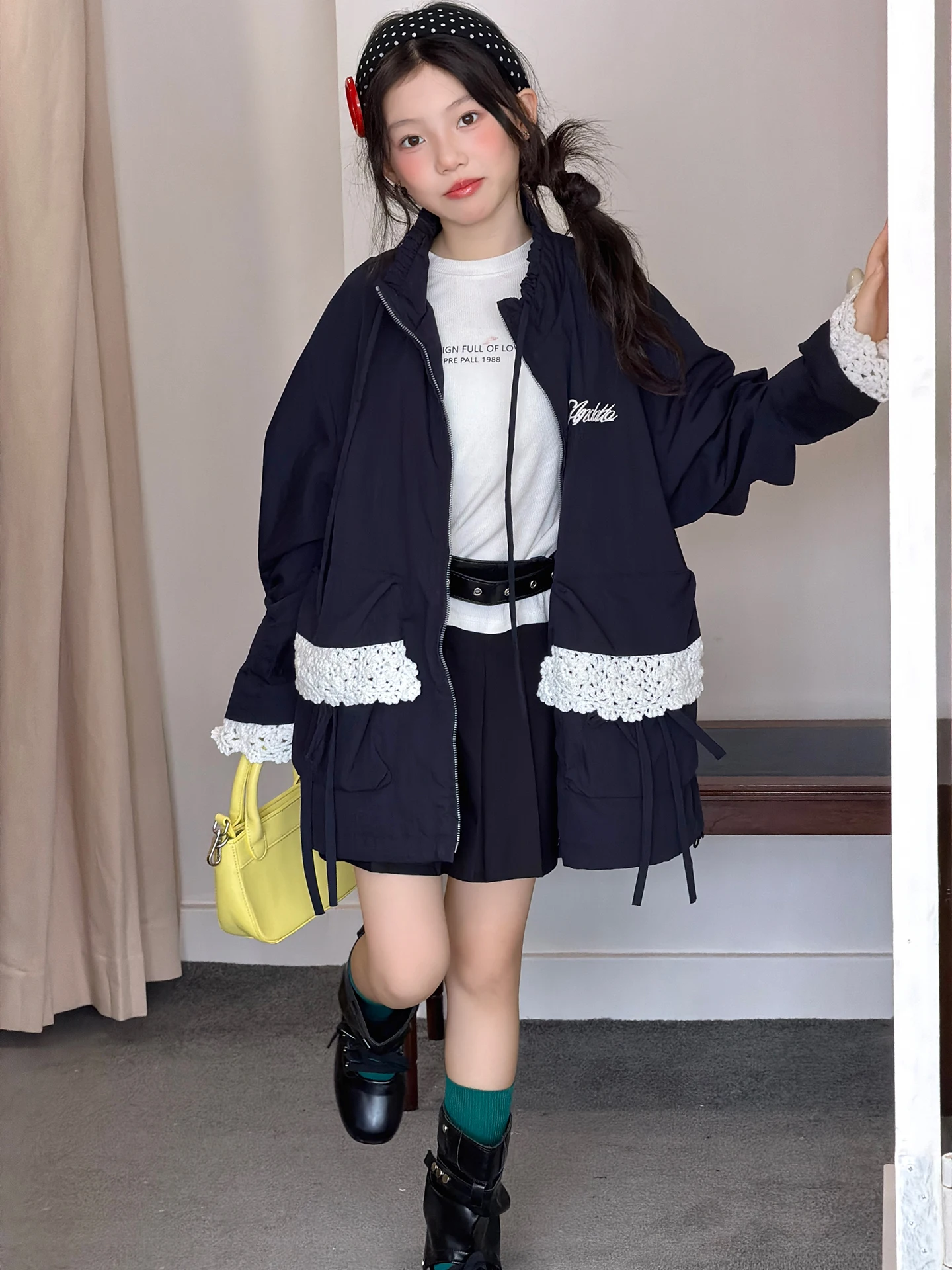 giacca-di-media-lunghezza-in-stile-coreano-con-applicazioni-in-pizzo-a-forma-di-fiore-colletto-alla-coreana-con-cordoncino-traspirante-lavabile-in-lavatrice-ideale-per-un-look-casual