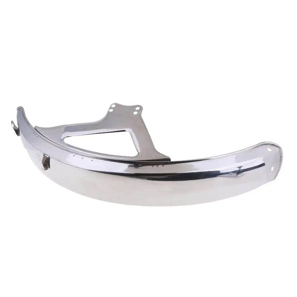 Stainless Steel Motorcycle Front Fender Mudguard Mud Protector Universal Chrome Cover for WY125 and Others