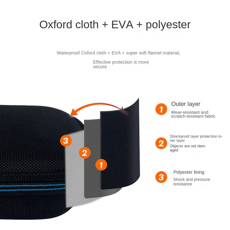 1 Piece Protective Case Anti-Stress Shockproof Case With Storage Mesh Bag For Insta360 Flow AI-Powered Phone Stabilizer