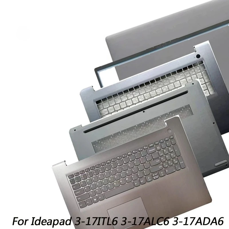 NEW For Ideapad 3 17ITL6 17ALC6 17ADA6 Laptop LCD Back Cover/Front Frame/Palm Pad/Keyboard/Bottom Cover/Top Cover Grey