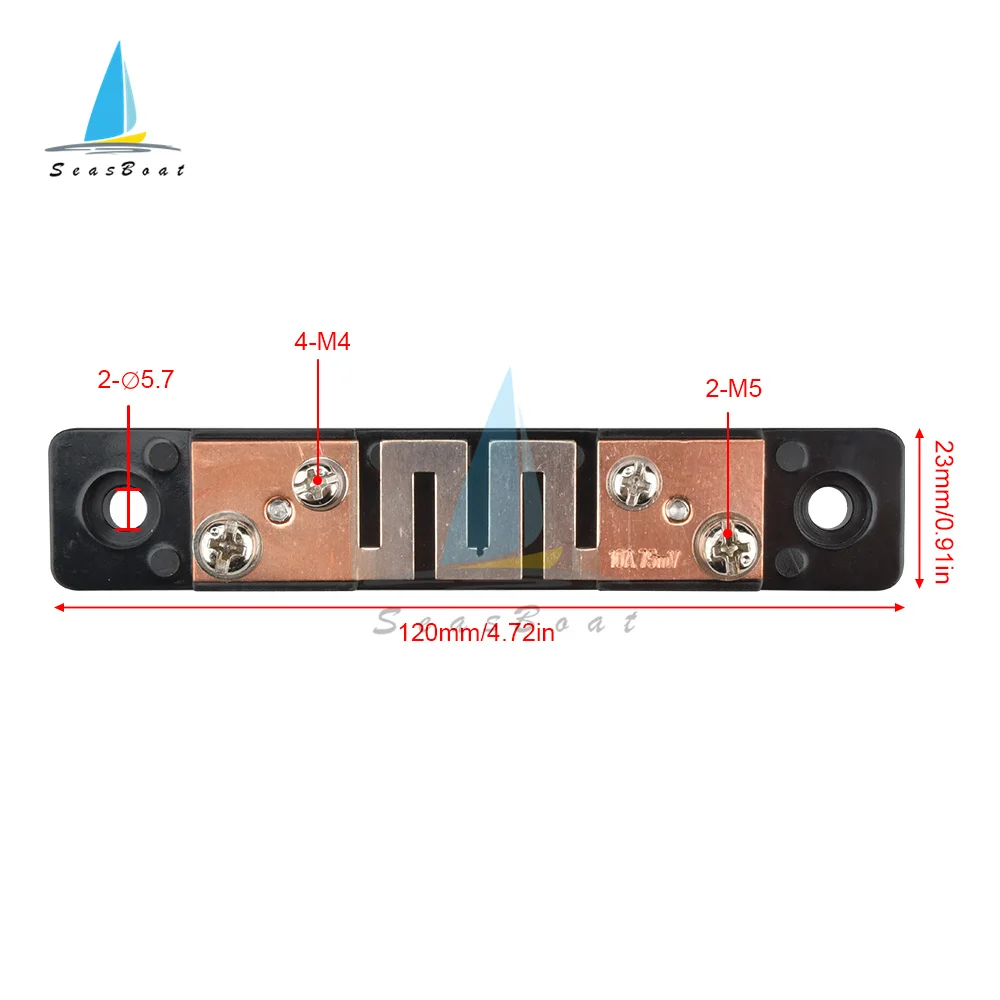 External Shunt 10A 20A 30A 50A 75mV Current Meter Shunt Resistor Spilter for DC Digital Voltmeter Ammeter Volt New Type Of Shunt