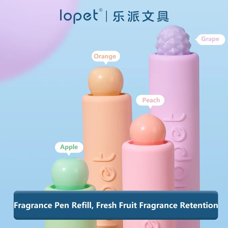 Lopet Fruity Pen Twist Action ST Nib Gradient Color Rod Low Gravity Gel Pens 0.5mm Non-toxic Quick Dry Cute Aesthetic Stationery