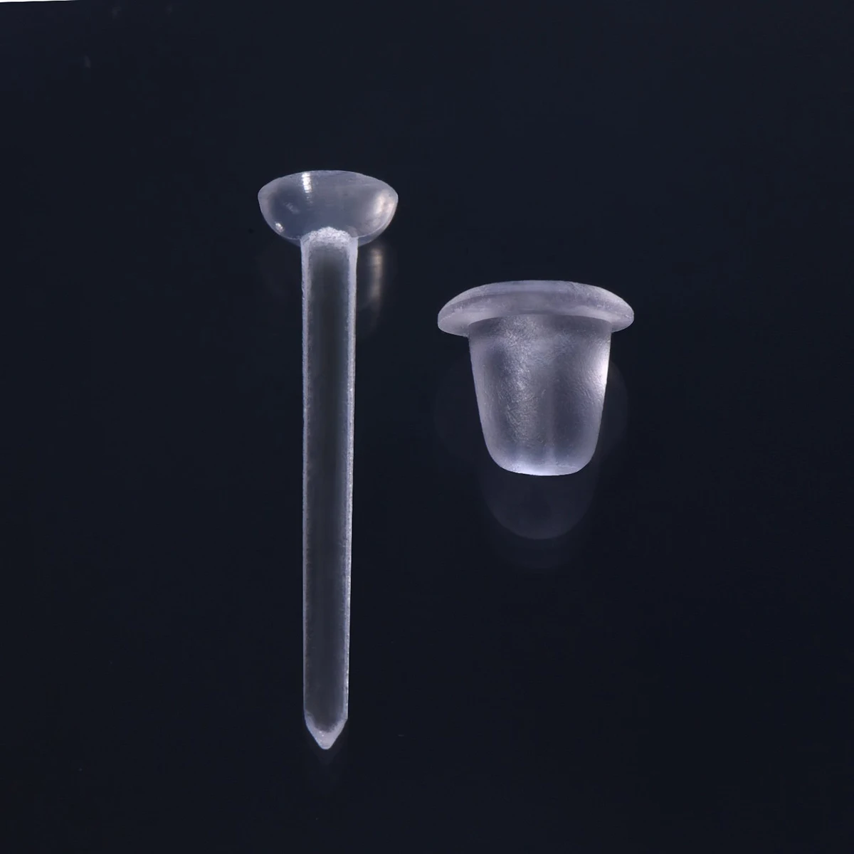 

1000 Pcs Clear Earrings Plastic DIY Supplies Bead ganizers Storage Fashion Creative Accessories Safe Earring Pins