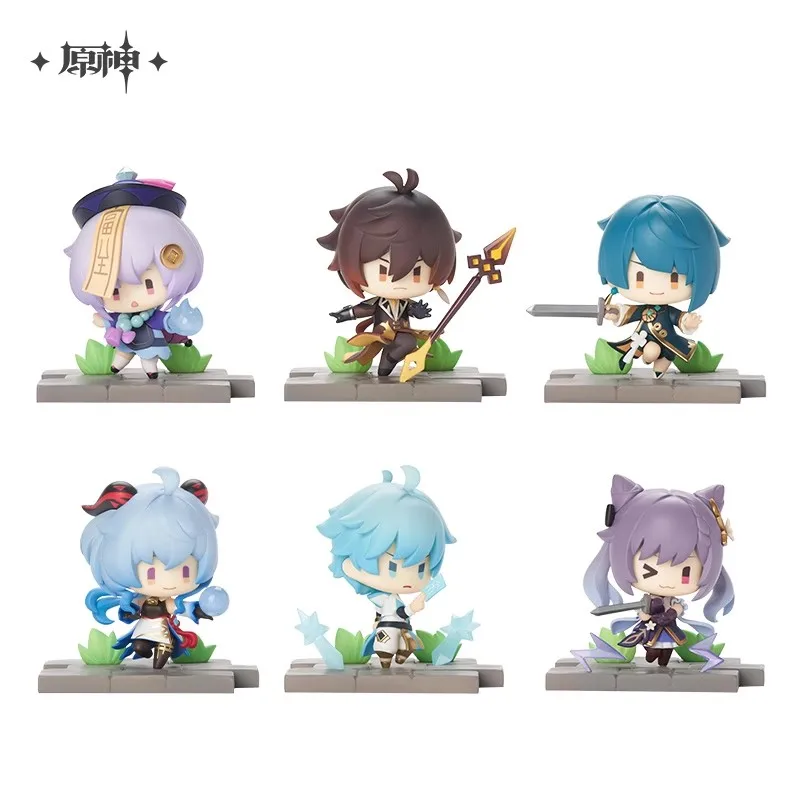 

Official Genshin Impact Anime “Battlefield Heroes” Theme Series Q Version Desktop Decoration Dolls Holiday Gift