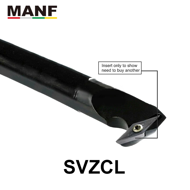 

MANF Turning Tools Lathe Tools 16mm S16Q-SVZCL11 CNC Lathe Tools Clamp Locked Tools Internal Turning Tools Holder