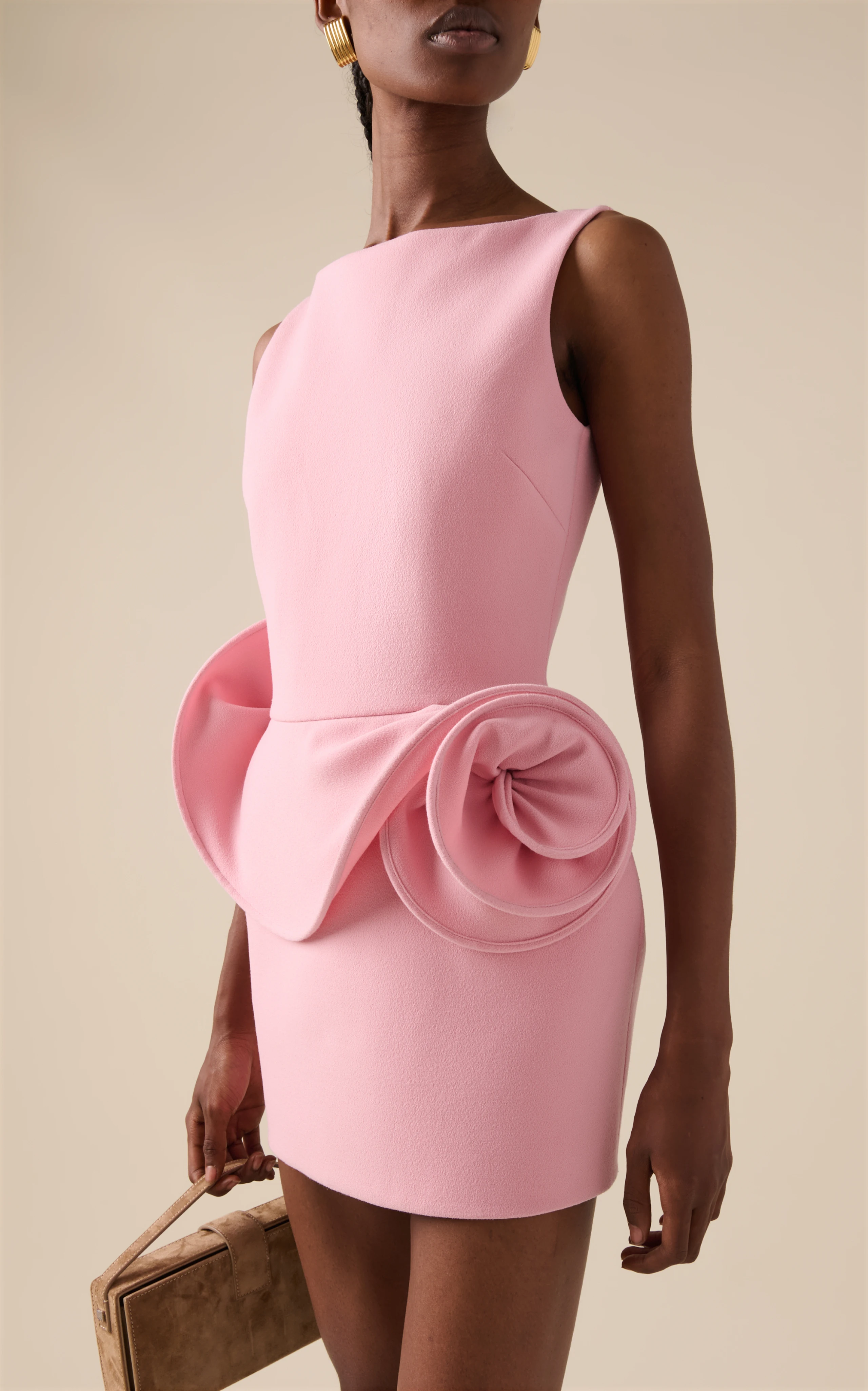 فستان حفلات جديد لعام 2025 للنساء وردي أبيض بدون أكمام بدون ظهر مزين بحفلات المشاهير المسائية والنوادي فساتين قطعة واحدة #2