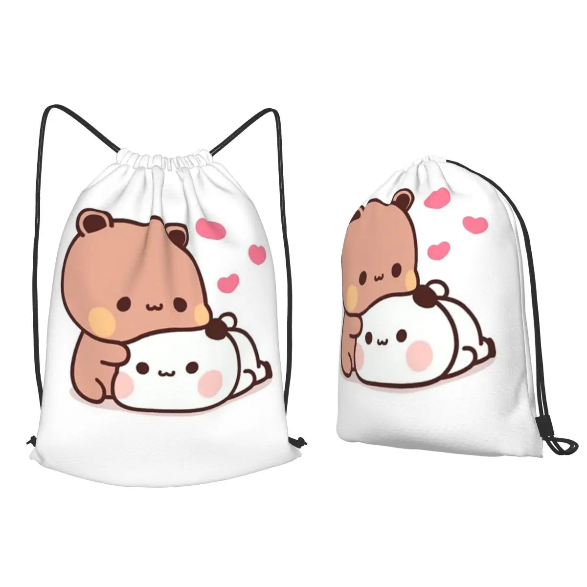 

Panda Brownie Bear Mochi CatsBackpacks Multi-function Drawstring Bundle Pocket Sports Bag Book Bags for Man Woman Students