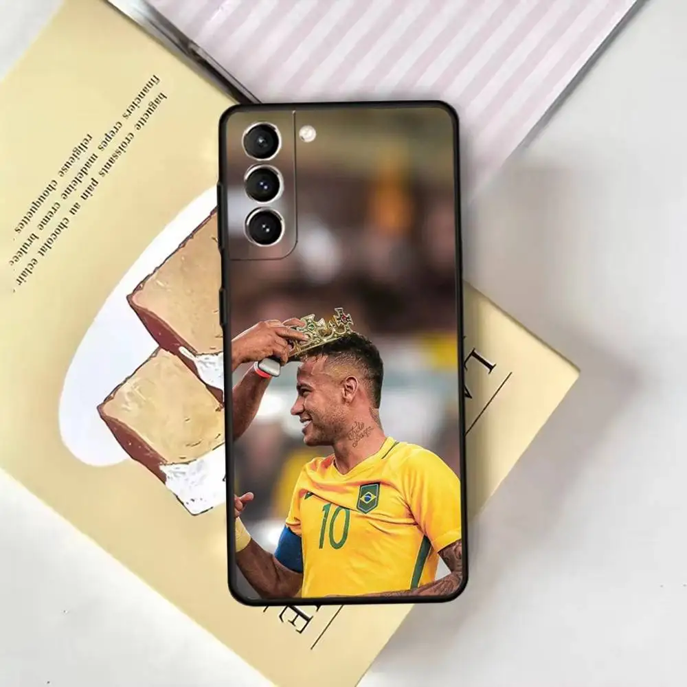 Funda de teléfono Football For N-NeYmAr para Samsung GalaxyA13,21s,22,31,32,52,53,71,72,73, funda negra suave