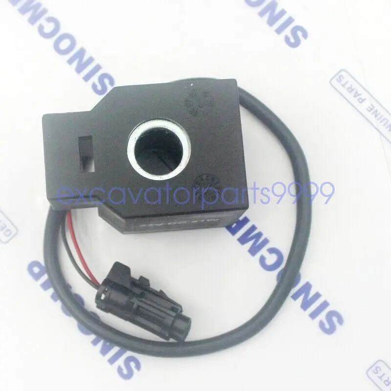 

1PC 27V Solenoid Coil (H:39mm, Φ:13mm) 31EN-00360 Fits Hyundai R210-5 R220-5 Parts with 3 Months Warranty