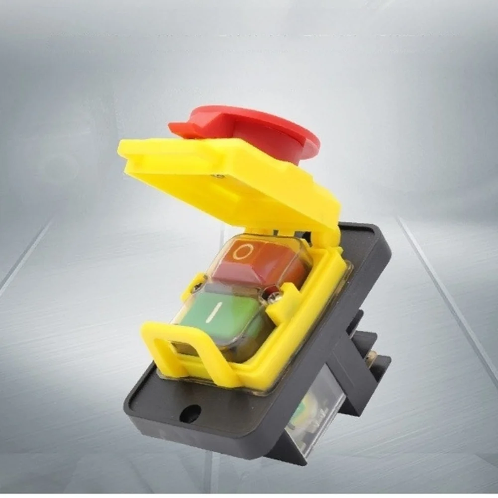 KJD12-14 6 Pin Electromagnetic Power Protection Switch 16A IP54 For Motor Woodworking Grinder Machine Electrical