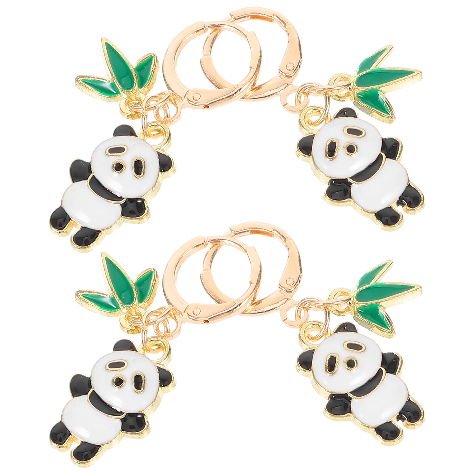 

2Pairs Panda Crochet Markers Alloy Knitting Stitch Markers Cute Clips for Sewing Quilting Jewelry Making Crafting Supplies