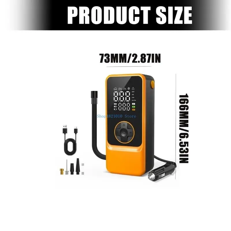T3LF Digital Wireless Air System 150PSI Rapid Charging For motorbike Ball Mattress