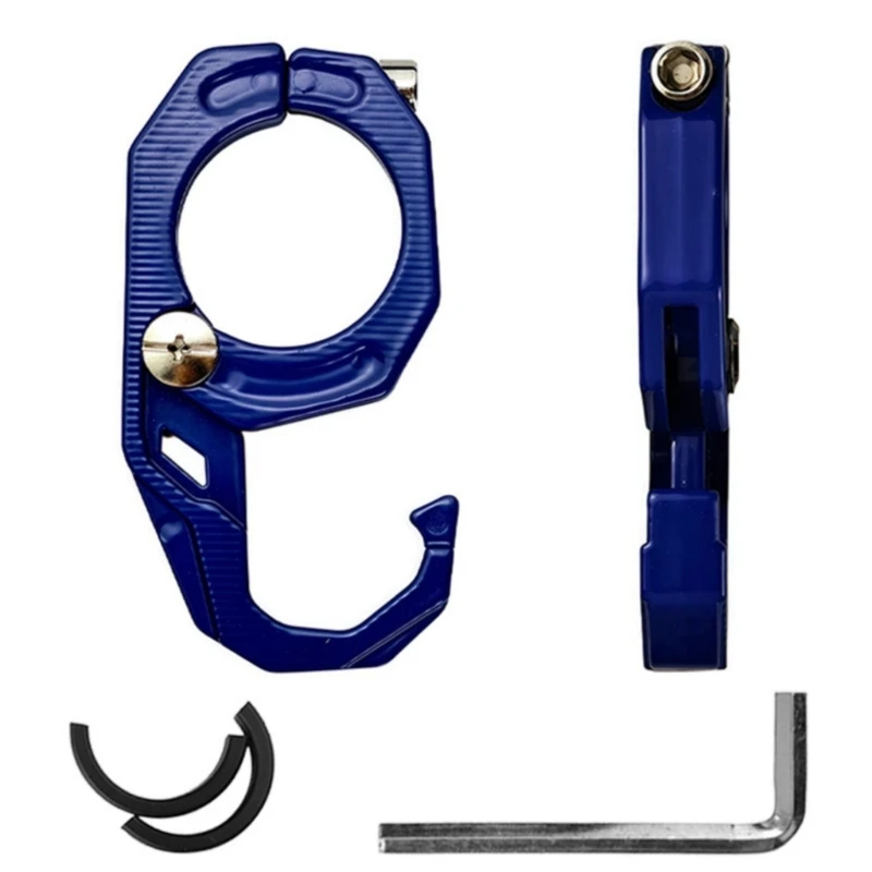 H3CE Anti Slip Motorcycle Utility Hook Reinforced Aluminum Frame Accessory Motorcycle Gear Hook for Secure Luggage Attachment