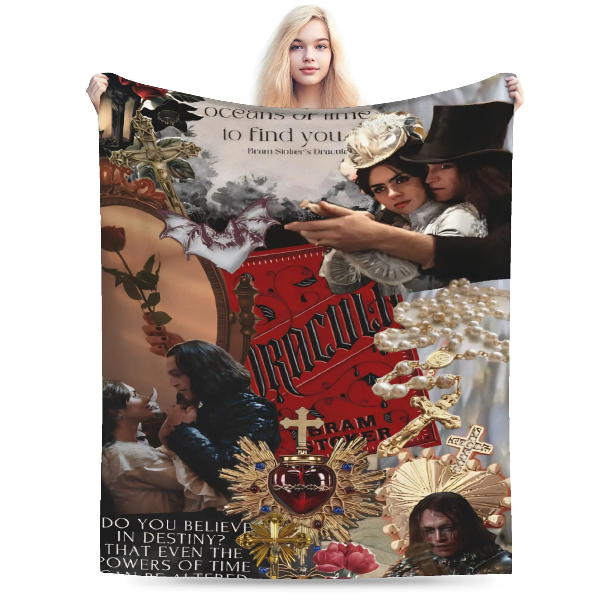Dracula A Love Tale Stuff Blankets Lightweight Thin Flannel  Throw Blankets Relax Quilt
