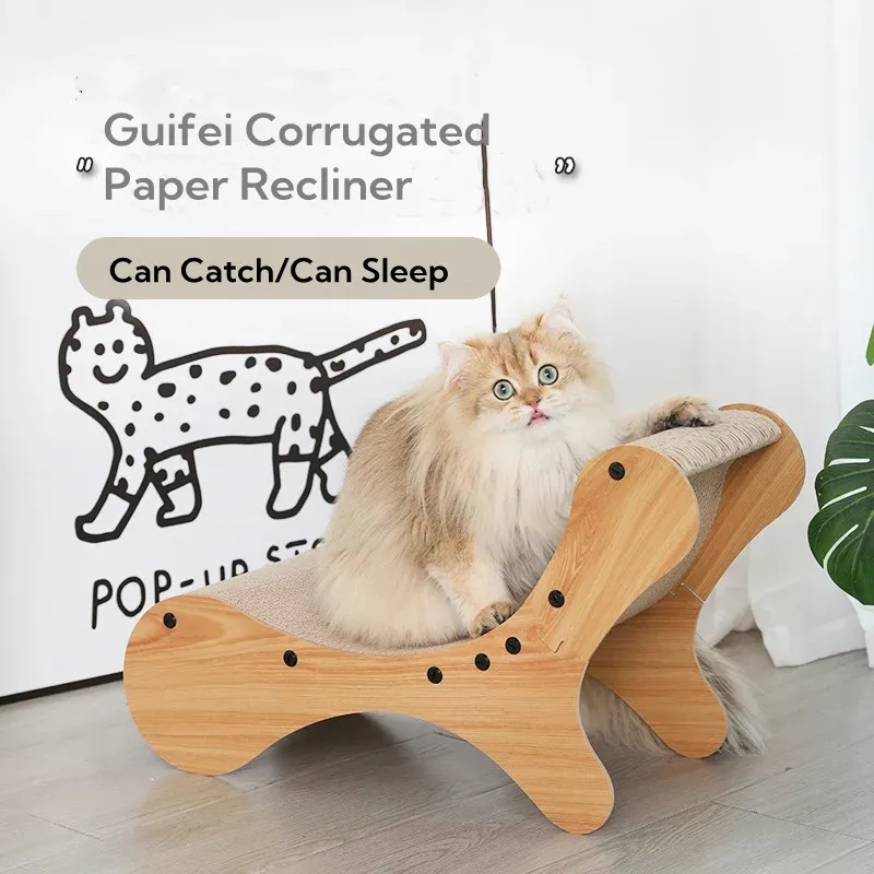 Board Wear-Resistant Anti-Dandruff Sisal Cat Nest Integrated Oversized Recliner Cat Scratching Board Scratch-Resistant Sand Toys