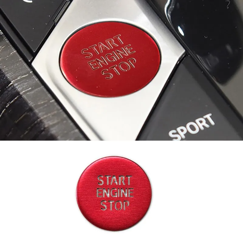 Car Styling One-click Start Stop Button Cover Trim For BMW 3 Series G20 G28 2020-2022 Interior Decoration Aluminum Alloy Sticker
