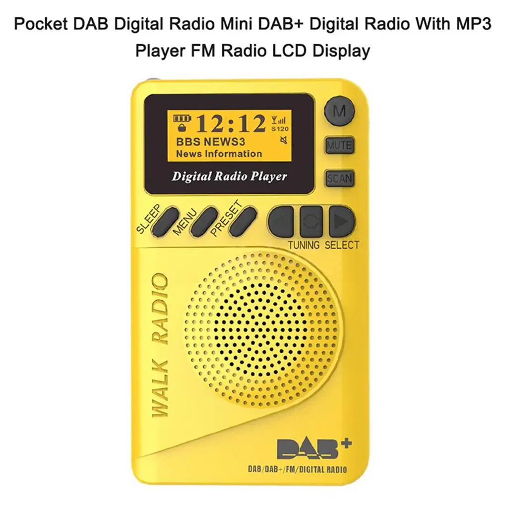 P9 Mini kieszeń Radio przenośne Radio DAB Radio z głośnikiem MP3 do odtwarzania podróży