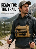 Tactical Chest Bag for Men EDC Anti-Theft Waterproof Chest Pack Sling Bag Cycling Running Outdoor Vest Crossbody Bag 3