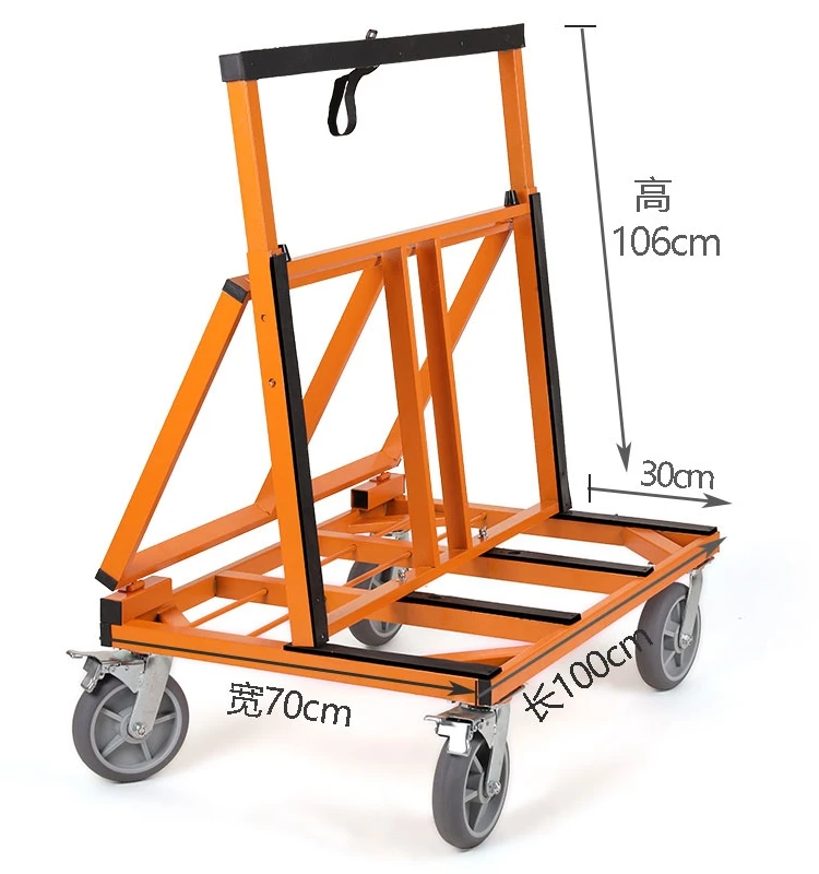 Foldable telescopic doors and windows, plate handling artifact, heavy duty silent wheel, transfer material cart