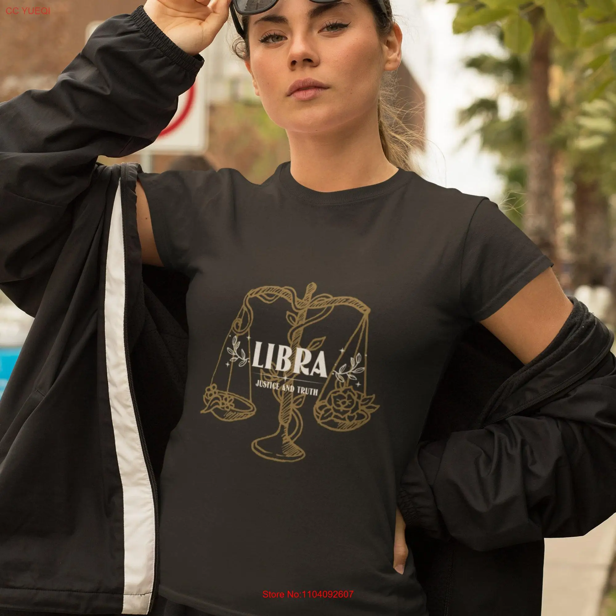 Libra t shirt justice and truth tee zodiac star sign Born On September 23 October 22 top Astrology scales gift