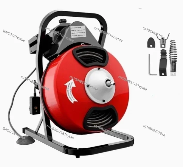 Fully automatic unclogging machine, outlet unclogging machine, snake shaped electric drain cleaner, drain pipe cleaning