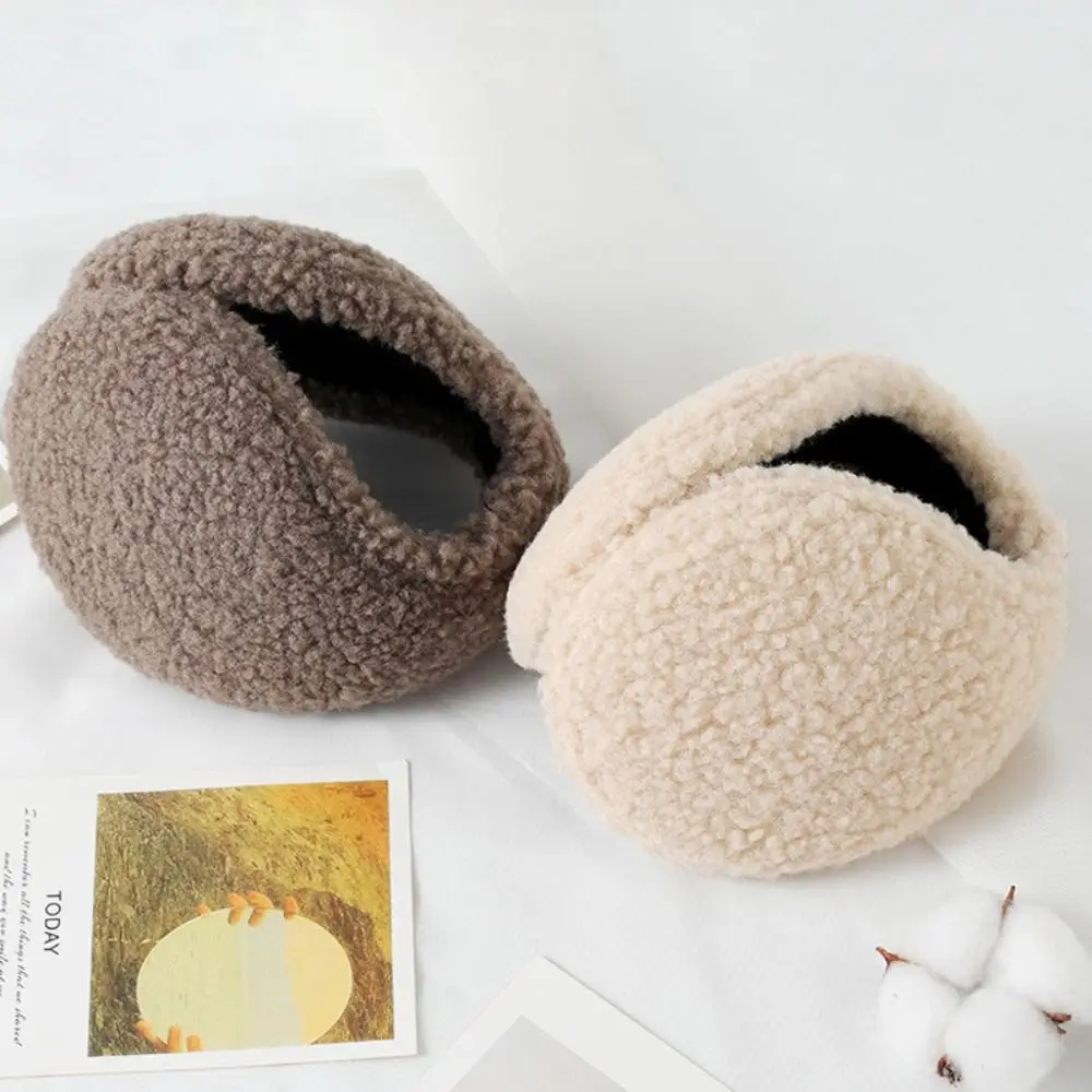 Orejeras portátiles de protección contra el frío para hombre, orejeras de felpa suaves, calentador de orejas a prueba de viento, mantiene el calor, gorro de oreja a prueba de viento