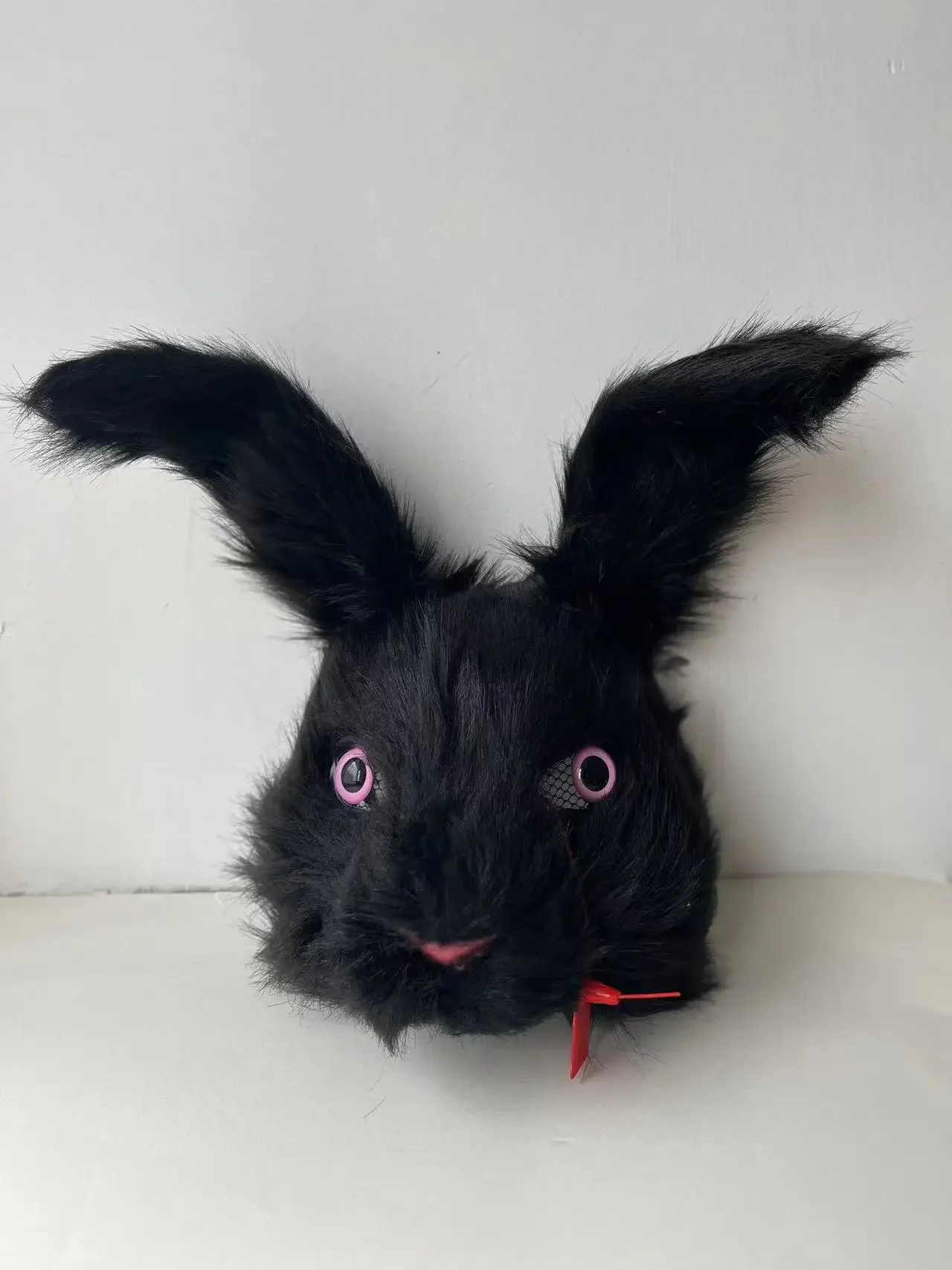 ハロウィーンのための黒い豪華なウサギのマスク,ホラーコスプレ