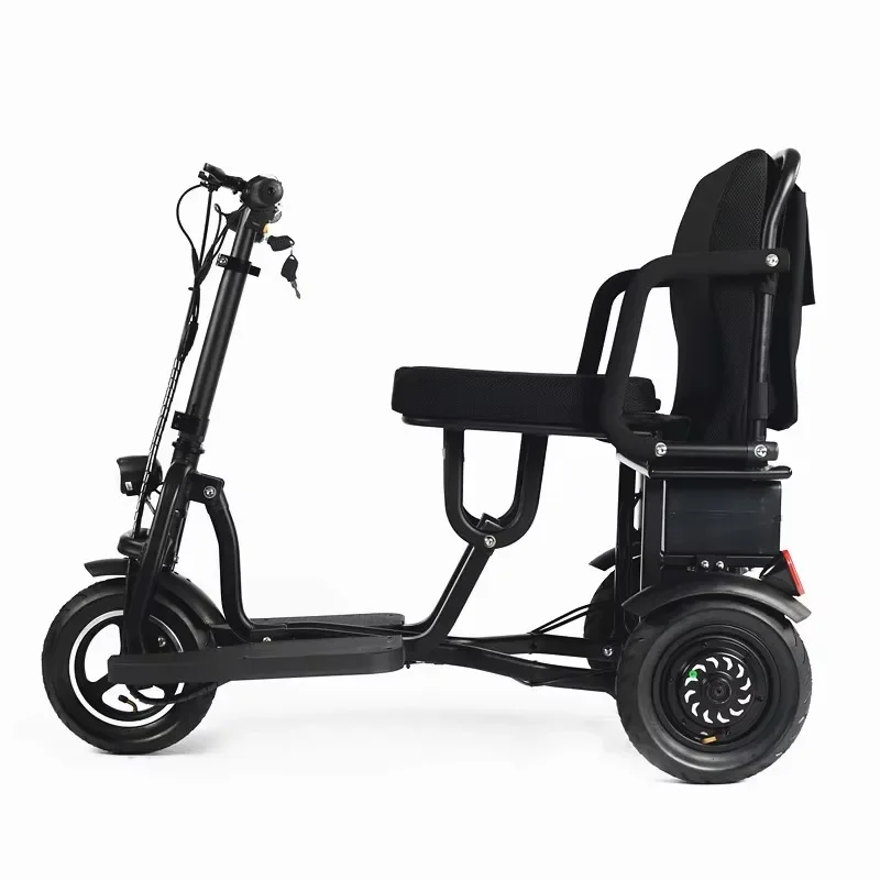 

Foldable electric tricycle motor scooter