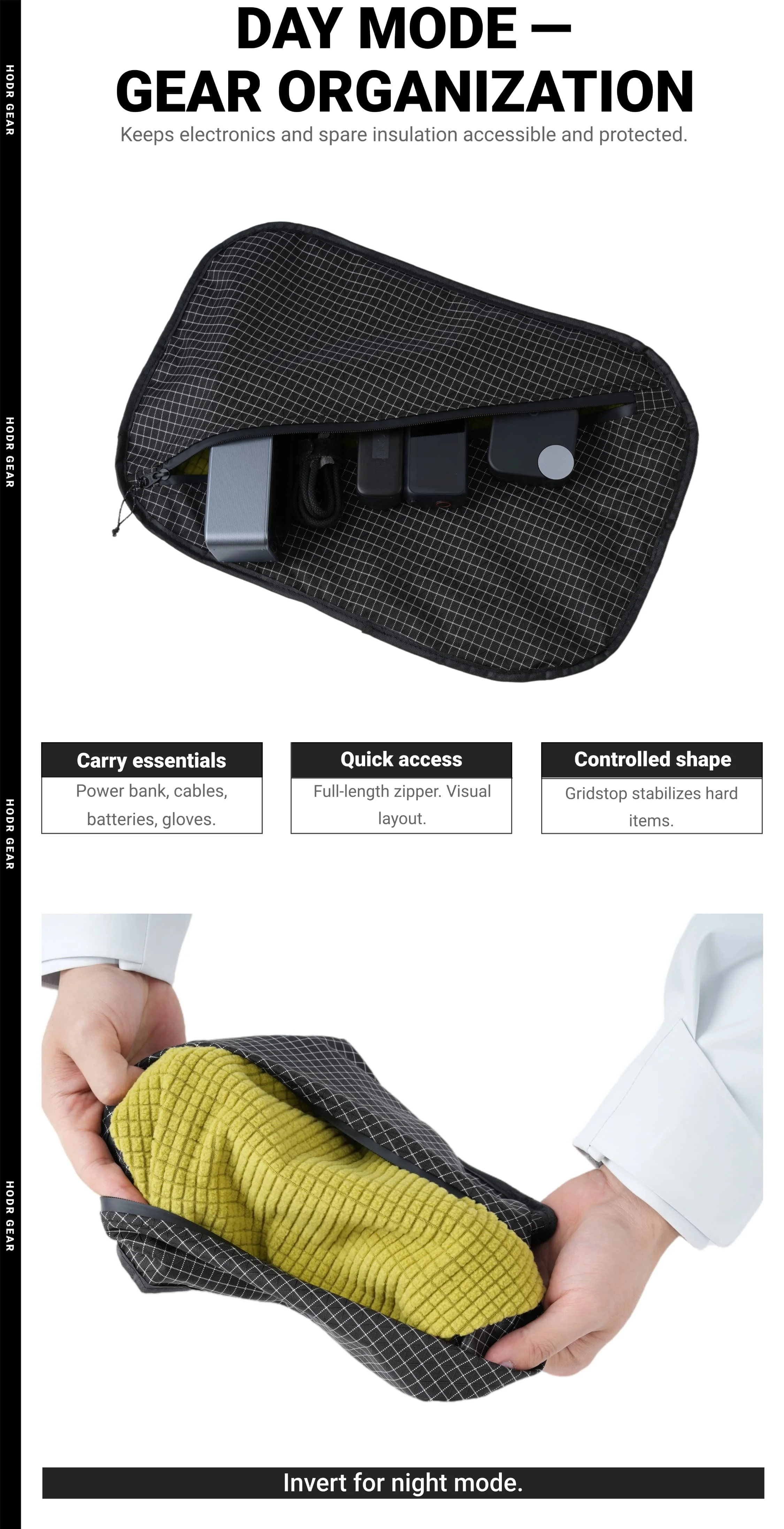 [HODR GEAR] 2-in-1 Packbeutel & Kopfkissen aus UHMWPE, Multifunktionale Outdoor-Kopfstütze, 53g Ultraleicht für Wanderer und Camper – Detail 3