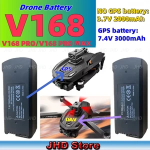 JHD Original V168 GPS -Batterie 7,4 V 3000mah V168 Drohne 3,7V 2000mAh für V168 Promax RC Qacopter V168 GPS -Batterie 12 Hauptverkaufsbatterie 3 7V 2000mah - №5