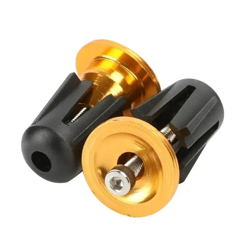 Bike Handlebar End Plugs Aluminum Alloy Mountain Road Bicycle Handlebar End Cap Multi-color Cycling Handlebar Accessories