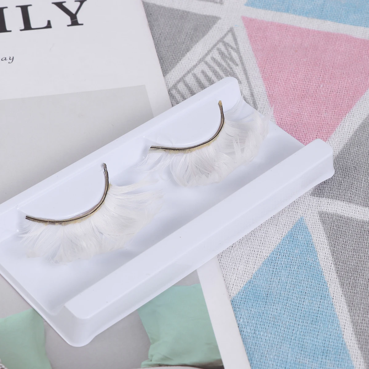 3 أزواج من الرموش الصناعية ذات اللون الصلب خفيفة الوزن ومريحة لحفلات تجميع المكياج وحجم كثيف #2