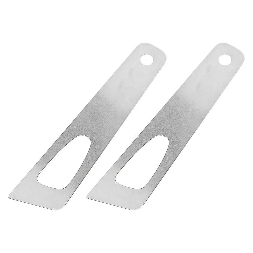 2 pezzi di colla elastica sottile per artigianato fai da te raschietto in acciaio inossidabile strumenti artigianali applicatore portatile lucidatura