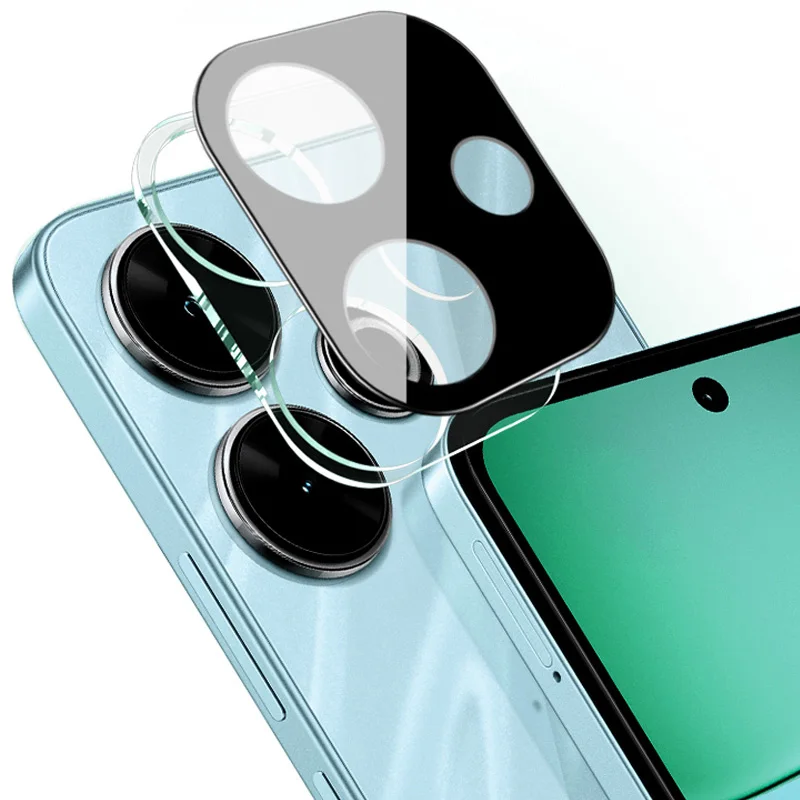 

IMAK для Xiaomi Redmi 13 5G/13 4G/Note 13R 5G/Poco M6 4G Защитная пленка для объектива камеры + акриловая крышка (черная версия)