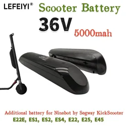 36V5.0/5.2AH Additional battery for Ninebot by Segway KickScooter E22E, ES1, ES2, ES4, E22, E25, E45 (with holder)