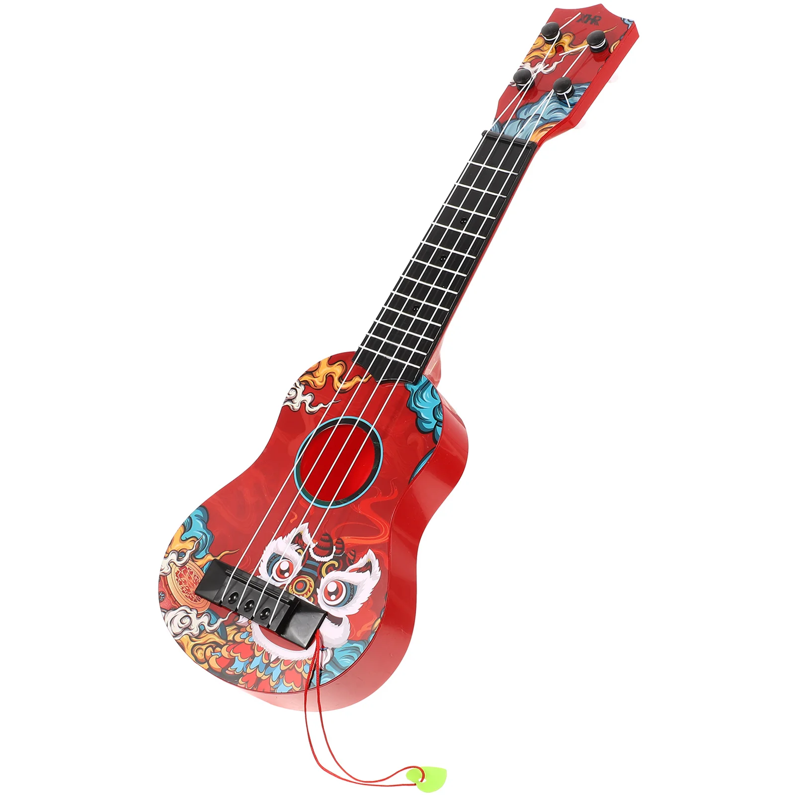 Ukulele infantil brinquedo guitarra modelo de música instrumento de simulação toddle plástico para criança