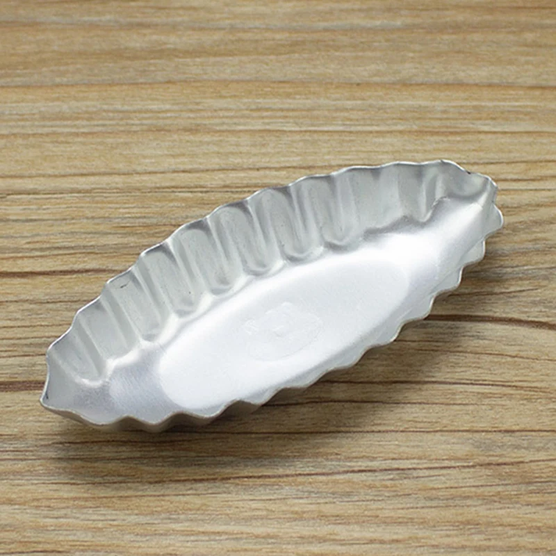 A45I Long Fluted Edge Little Boat Shape Egg Tart Moulds Cupcake Liners Cake Baking Pan Bakeware Muffin Cake Cookie Mold