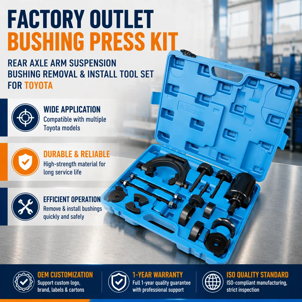 Factory Outlet Bushing Press Kit Rear Axle Arm Suspension Bushing Removal Install Tool Kit Camry Corolla MPV