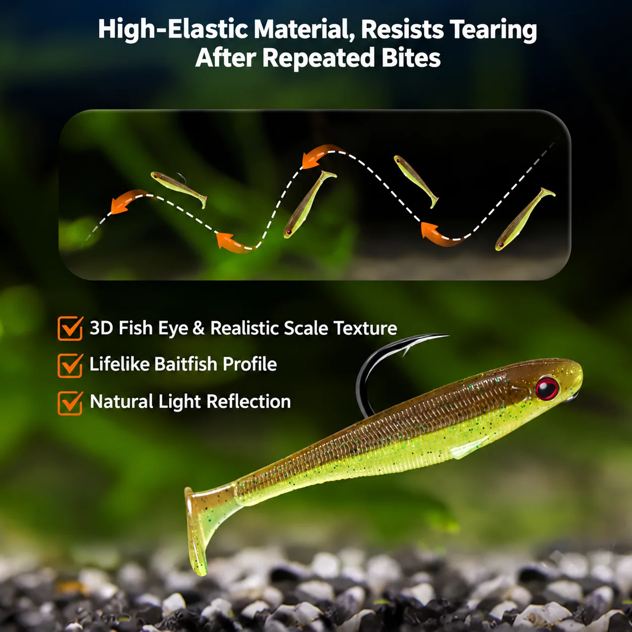 Señuelo de pesca suave con col - Fishing Lure Soft Plastic reseña y precio