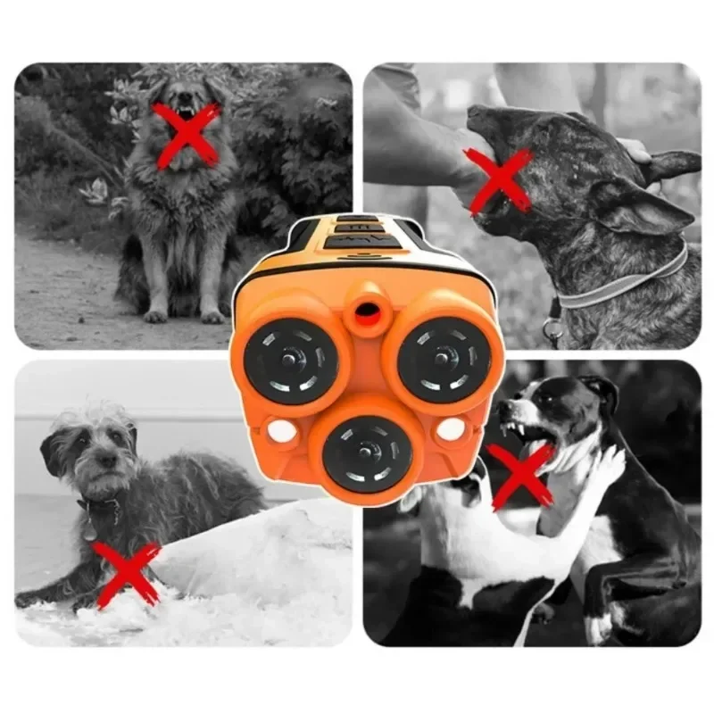 

New Rechargeable Anti Dog Bark Deterrent Device with LED Flashlight, 5 in1 Pet Dog Repeller Ultrasonic Dog Training Device,