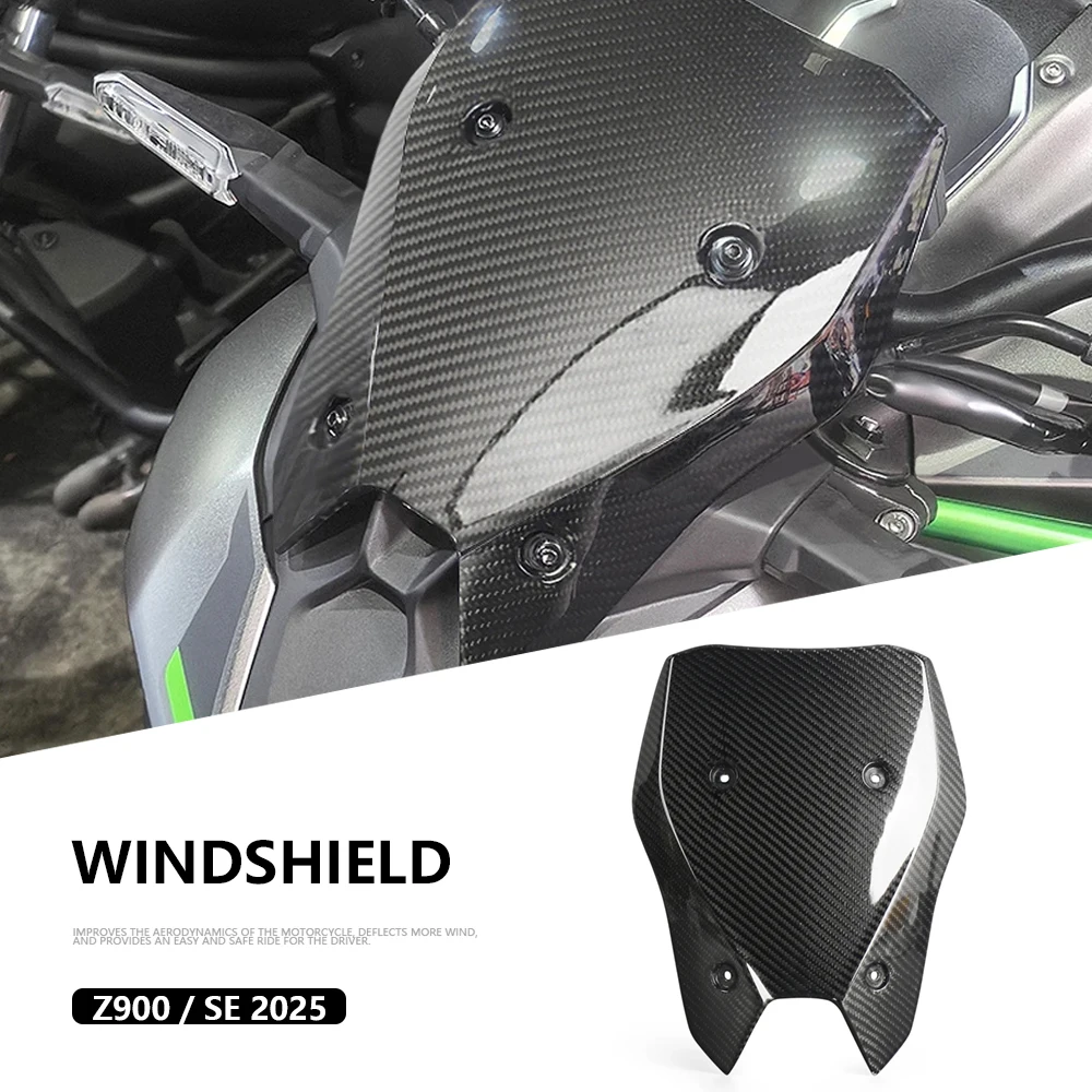 

For Kawasaki Z900 Z 900 SE 2025-2026 Motorcycle Touring Windshield Visor Windscreen Wind Deflector Z900SE Z900 SE Accessories ﻿