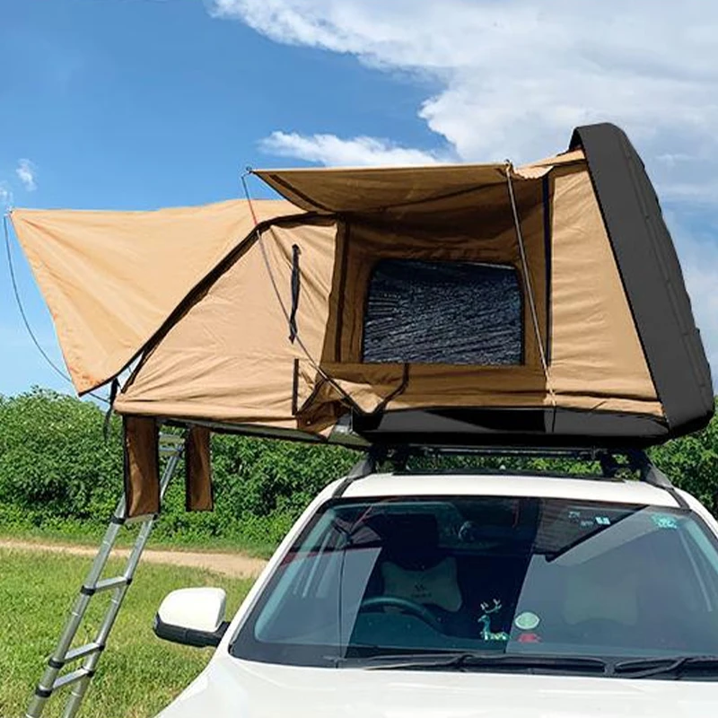 

OEM Aluminum Hard Shell Car Roof Top Tent Outdoor Folding Camping Truck Rooftop Tent