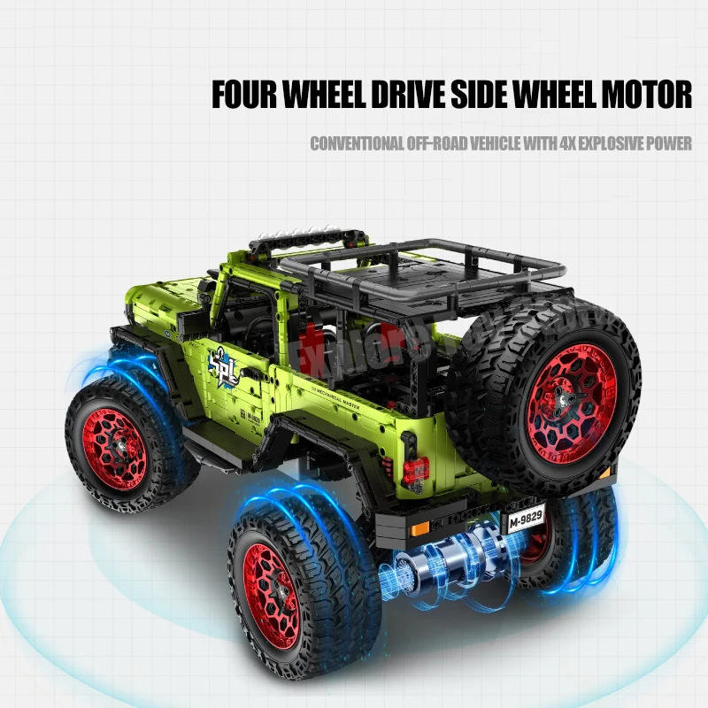 City Blocks 1:6 Technical Drift Racing Car Model Building Blocks APP Remote Controlled Off Road Vehicle Toy Bricks Children Gift