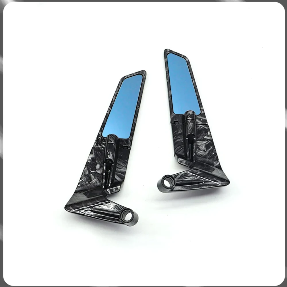 

Motorcycle modification universal rearview mirror wing rearview mirror rotatable aluminum carbon fiber textured mirror 8/10mm