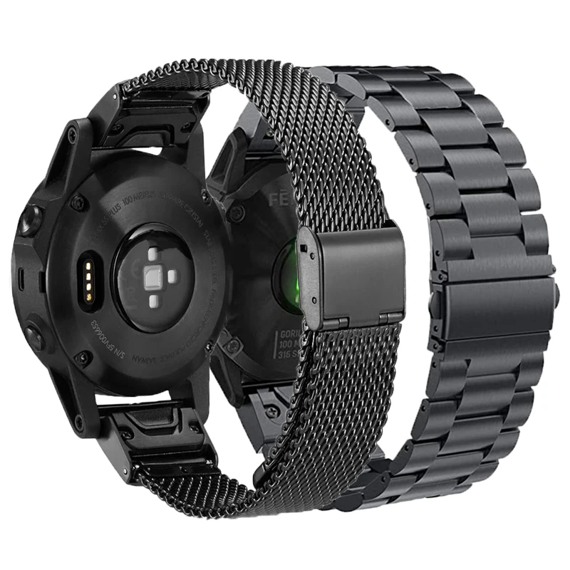 

Ремешок спортивный из нержавеющей стали для часов Garmin Fenix 7X 7 6 Solar Fenix6 5/EPIX/Instinct 2/Пособие Mk2i, 26 мм 22 мм