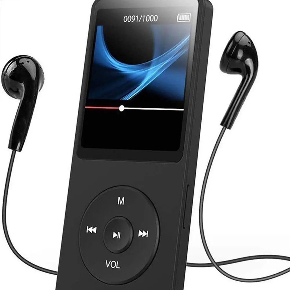 MP3 Player 1.8-inch Display HiFi Lossless Music Support JPG/JPEG/BMP Formats FM Distortion APE/FLAC/MP3/WAV/AAC-LC Radio Lo Z7I8