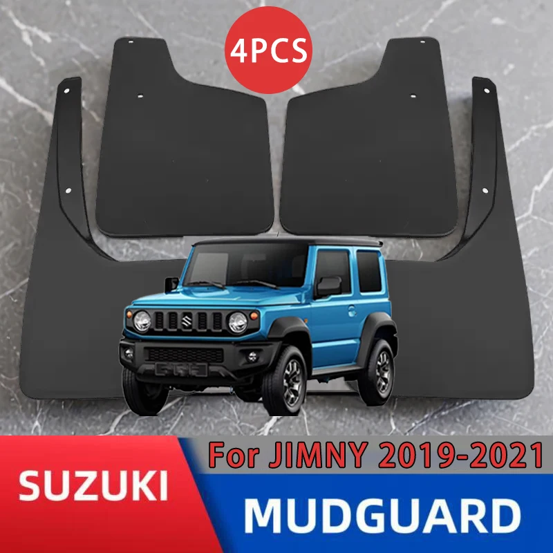 

For Suzuki Jimny 2019-2021 2020 Mudguards Mud Flaps Anti-Snow Anti-Sand Splash Front Rear Mudflaps Guard 4pcs Auto Accessories