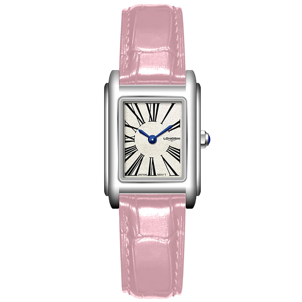 Watch Girl Niche Light luxury senior square Small dial waterproof quartz Genuine leather strap