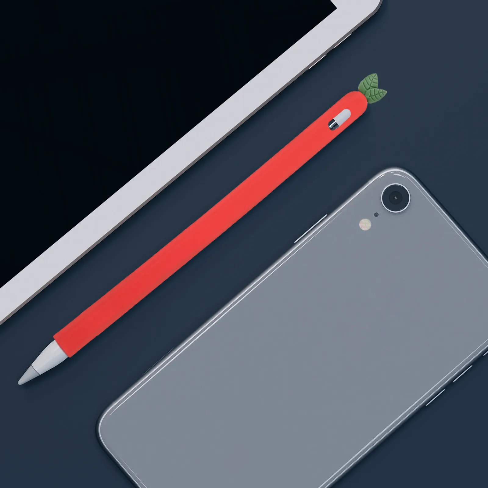 

Stylus Pen Cover Carrot Silicone Case for Pencil 2 Precise Fit Easy Install Dustproof Shockproof Soft Skin Touch Gift Idea